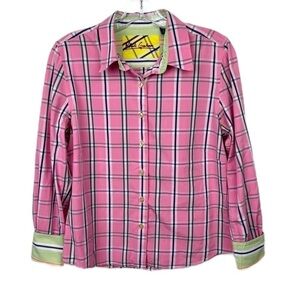 Robert Graham | Long Sleeve Cotton Plaid Shirt Size 12